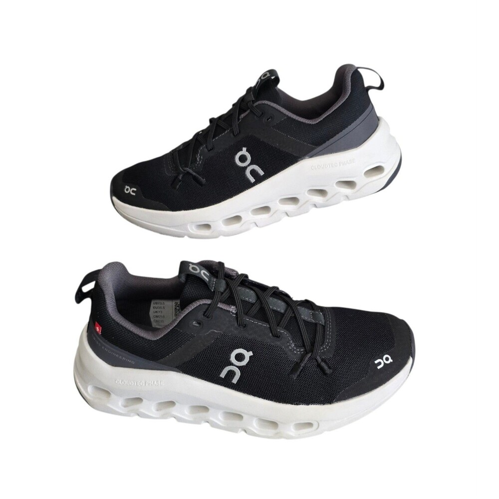 On Cloudleap Kids Running Shoes Youth Size 3.5Y Black White CloudTec Sneakers